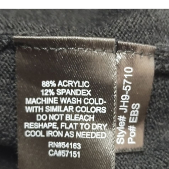 Jessica Howard Black White Houndstooth Turtle Neck Shift Sweater Dress Size M - Picture 13 of 13